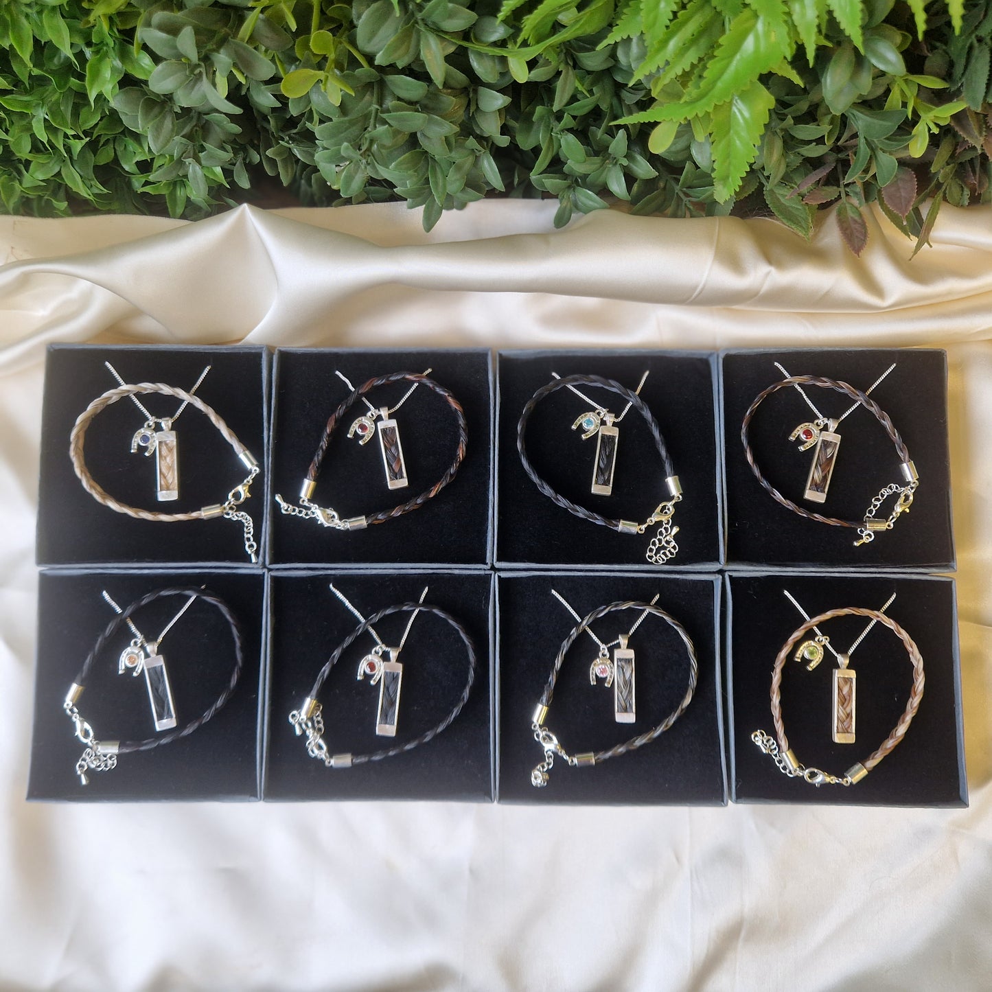 Personalised Horse Hair Jewellery Set
