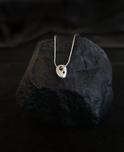 Silver Hag Stone Inspired Necklace