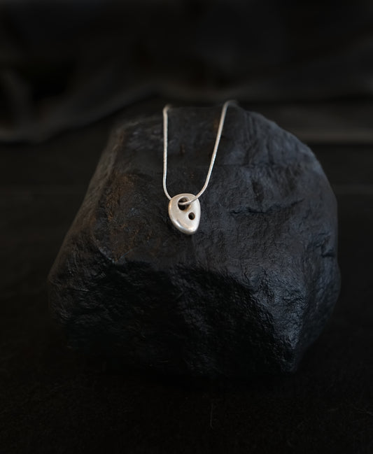 Silver Hag Stone Inspired Necklace