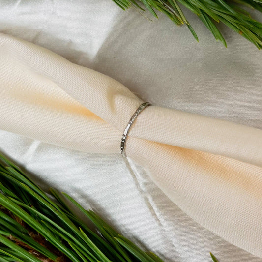Stacking Ring - Hammered