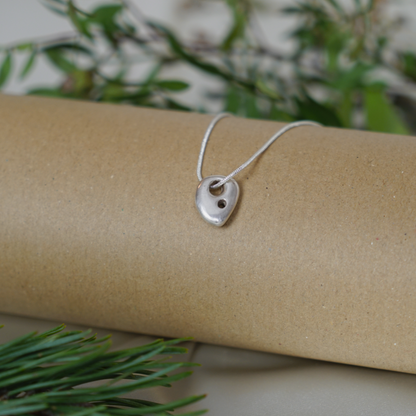 Silver Hag Stone Inspired Necklace