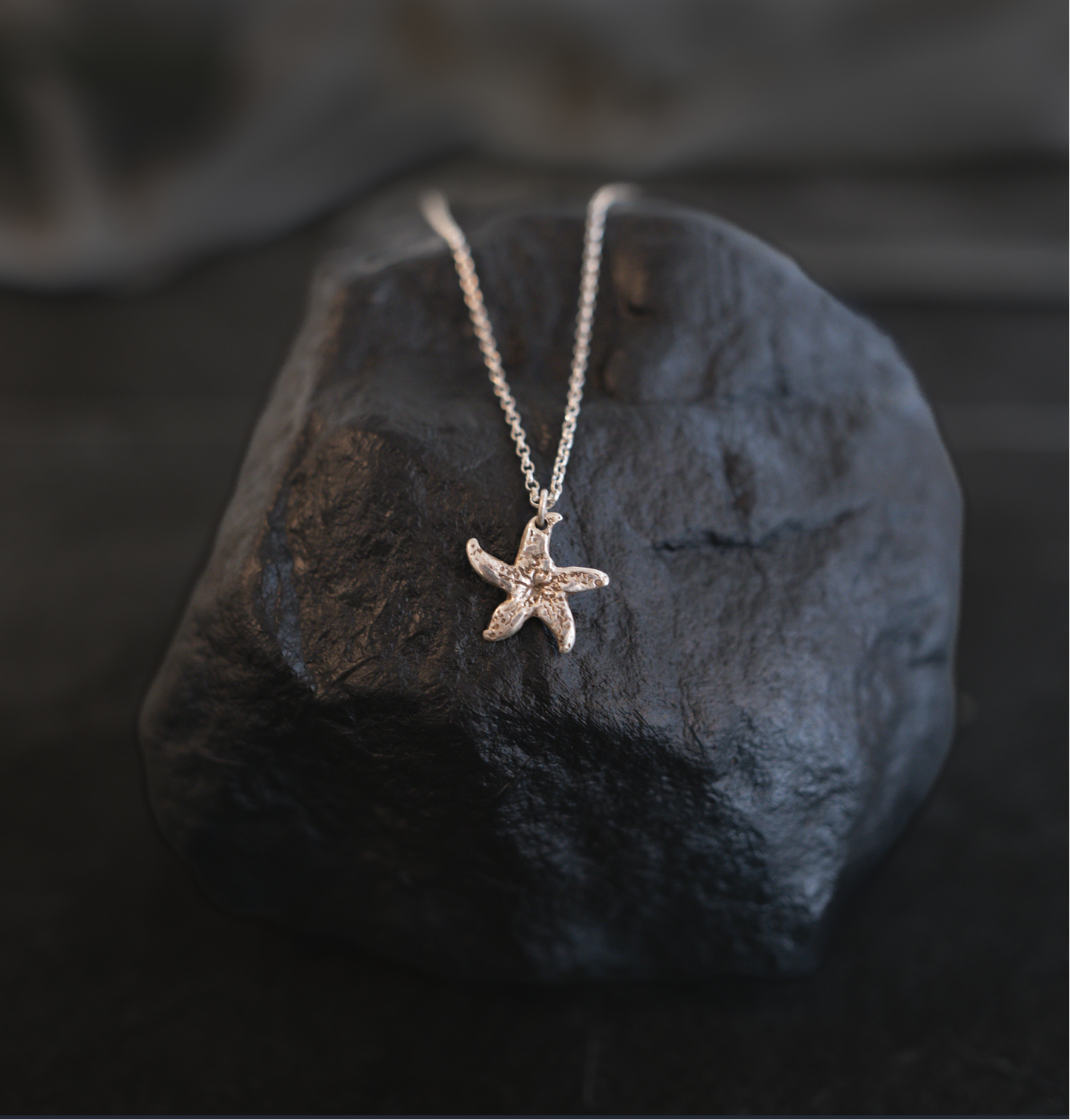 Silver Starfish Inspired Necklace